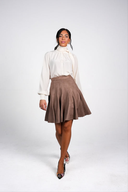 BELLA SKIRT IN BROWN