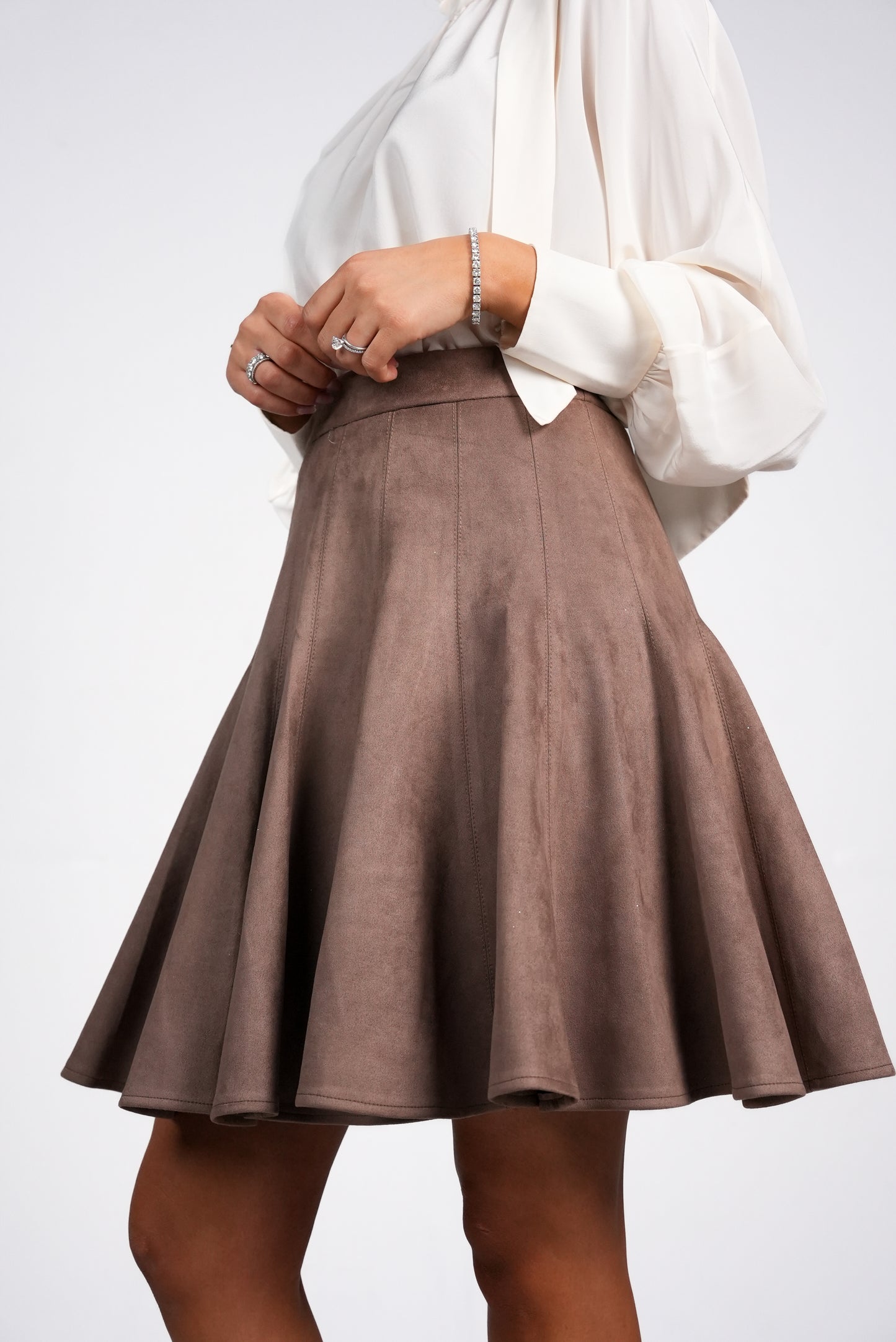 BELLA SKIRT IN BROWN