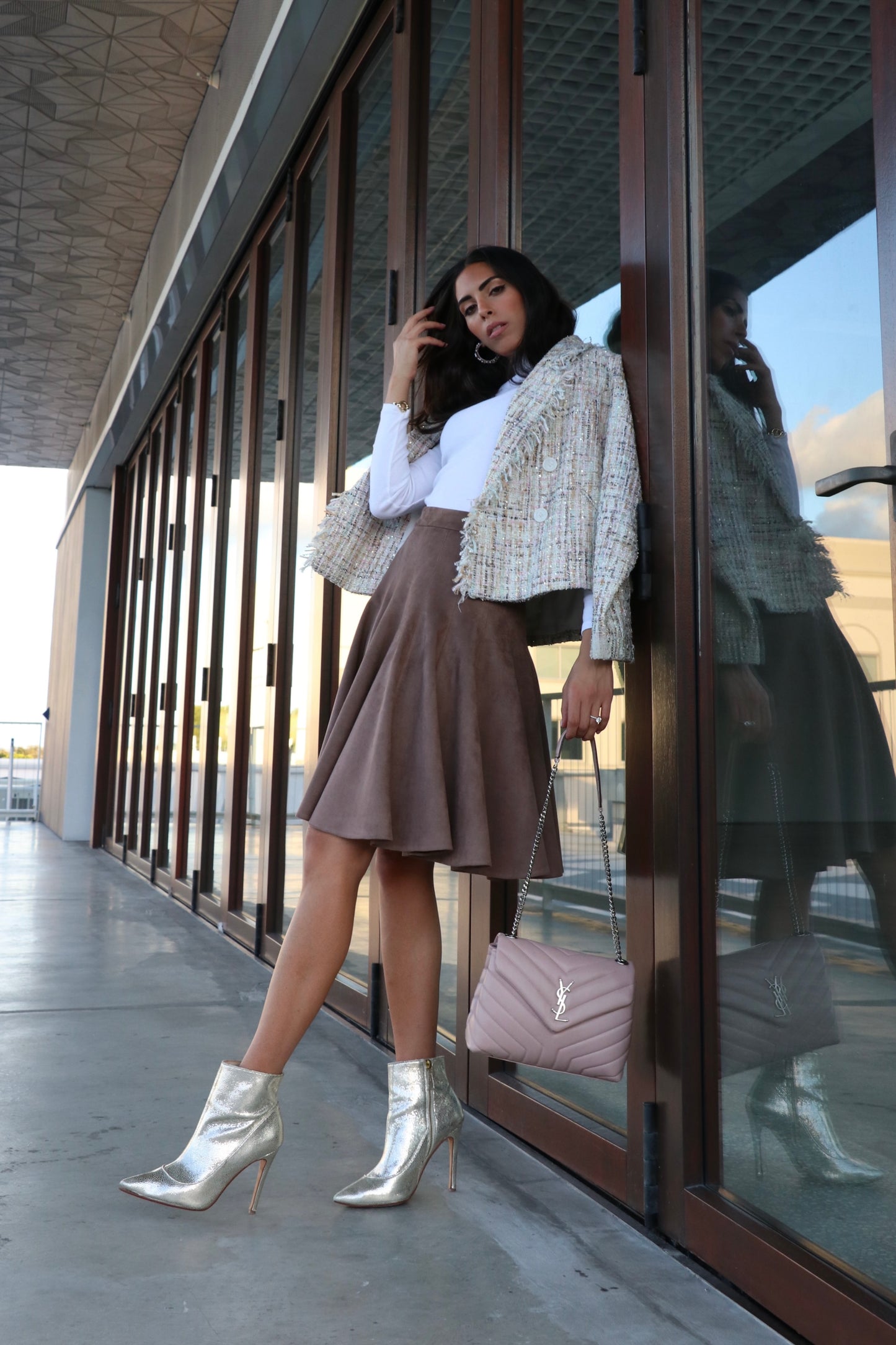 BELLA SKIRT IN BROWN