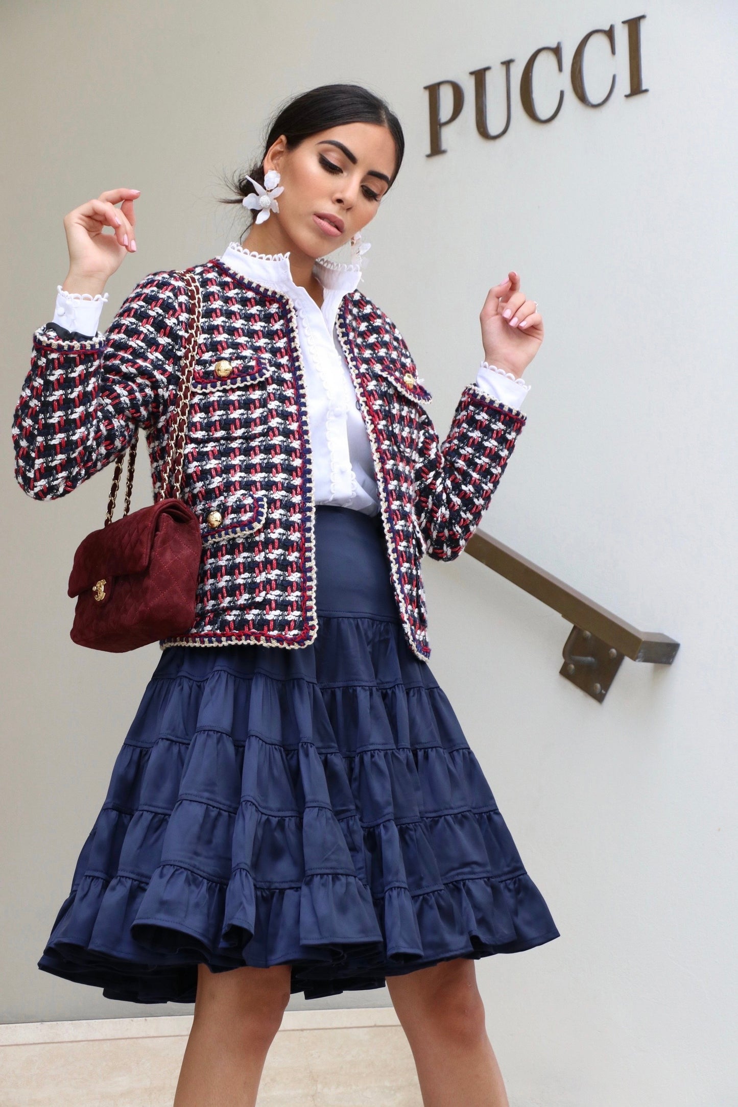 JADE SKIRT IN NAVY