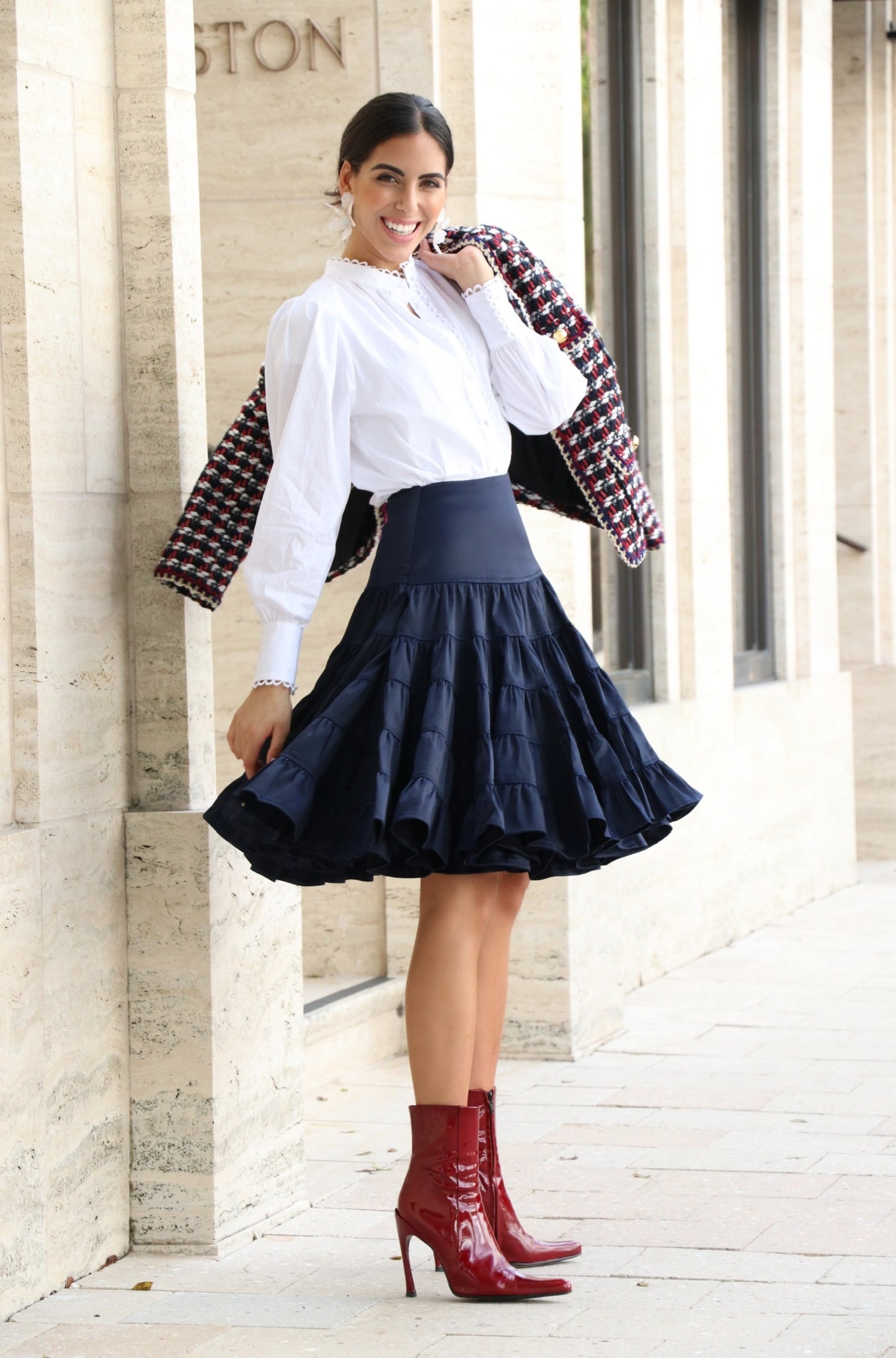 JADE SKIRT IN NAVY